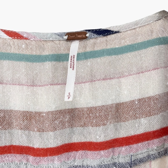 Free People Wrap It Up Striped Wrap Dress - Picture 6 of 10